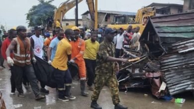 A baby girl has died after shopping mall collapsed