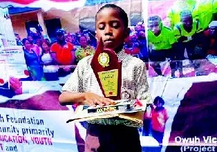 eight-year-old wins spelling bee competition