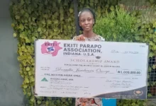 Daniella Owoeye receives ₦1 million scholarship