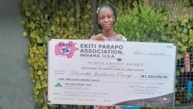 Daniella Owoeye receives ₦1 million scholarship