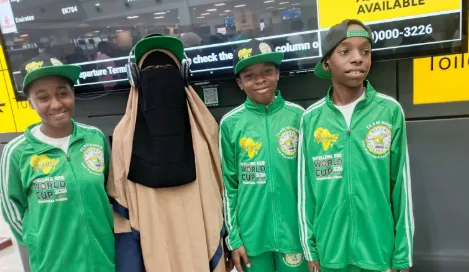 Nigerian children at World Spelling Bee