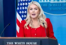 Karoline Leavitt leaves White House