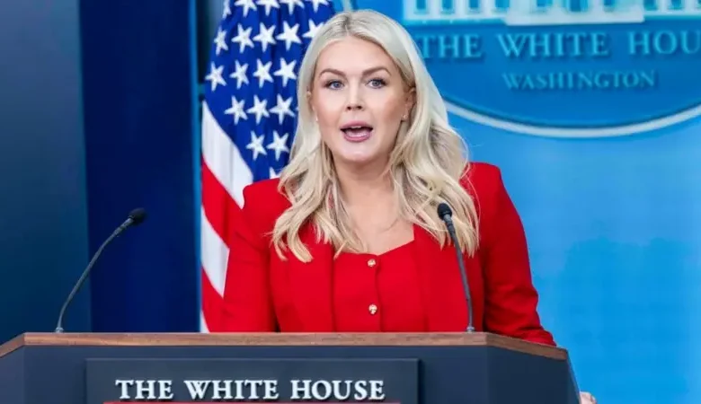Karoline Leavitt leaves White House