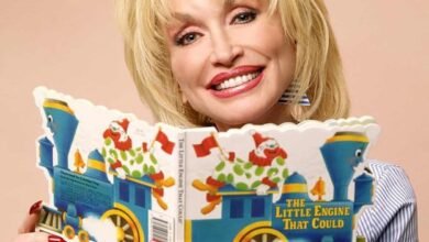 Dolly Parton promoting literacy and giving books to children through the Imagination Library