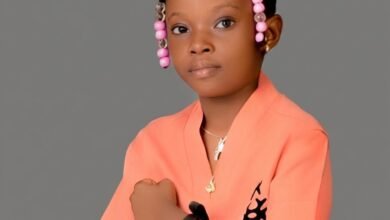 9-year-old Nigerian girl teaching mathematics